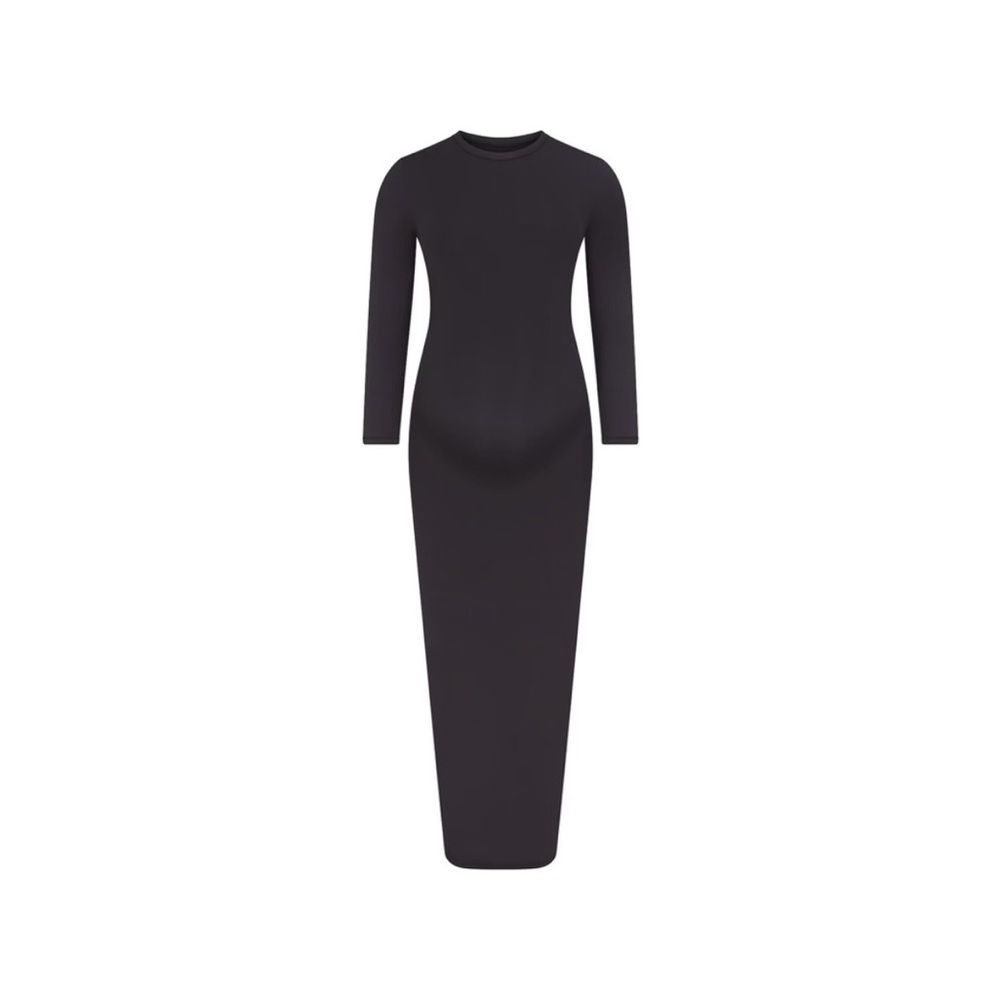 SKIMS Fits Everybody Maternity Dress - Onyx